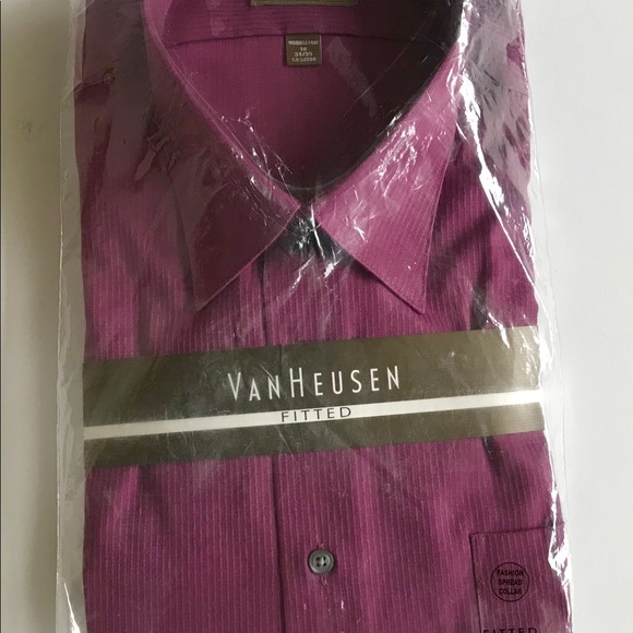 Vintage Van Heusen Purple Dress Shirt 
